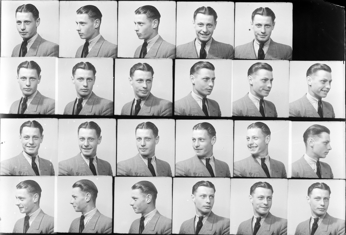 Skötsner-Edhlund, Ateljéporträtt - man, Östhammar, Uppland