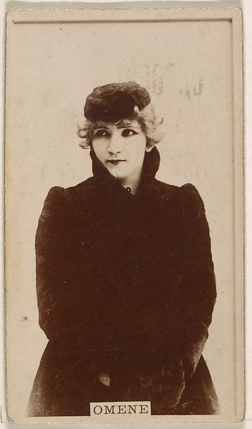 Kinney Brothers Tobacco Company, Omene, from the Actresses series (N245) issued by Kinney Brothers to promote Sweet Caporal Cigarettes