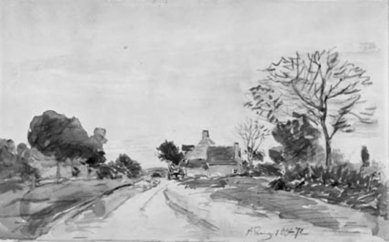 Johan Barthold Jongkind, Landevej. Saint-Parize-le-Châtel