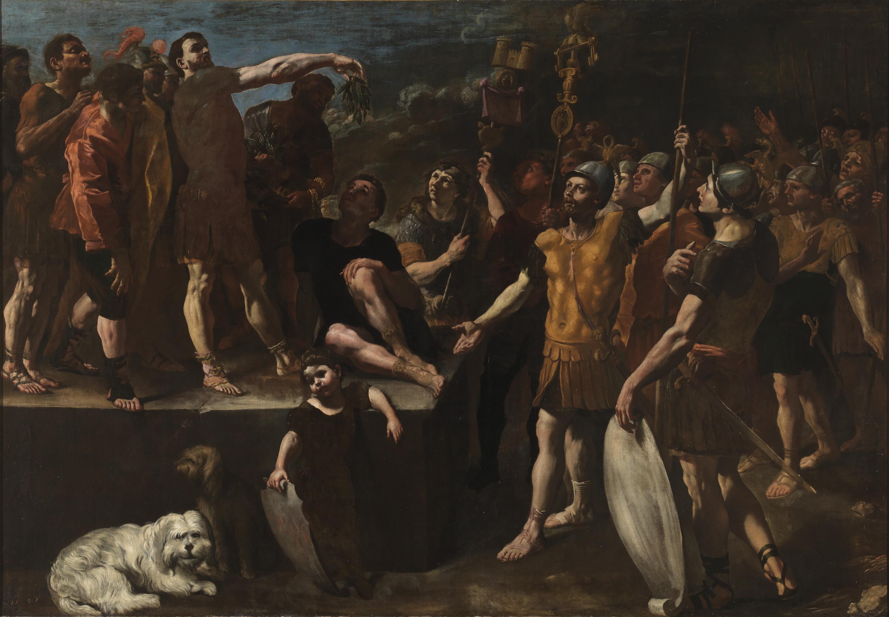 Giovanni Lanfranco, The Allocution of a Roman Emperor