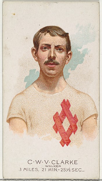 Allen & Ginter, C.W.V. Clarke, Walker, from World's Champions, Series 2 (N29) for Allen & Ginter Cigarettes