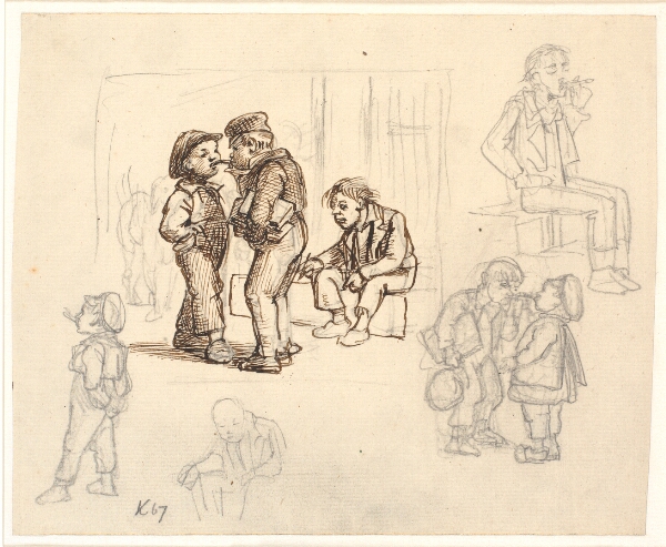 Wilhelm Marstrand, Tobakkens glæder. Rygende drenge