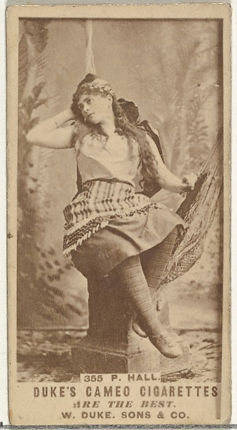 W. Duke, Sons & Co., Card Number 355, Pauline Hall, from the Actors and Actresses series (N145-5) issued by Duke Sons & Co. to promote Cameo Cigarettes