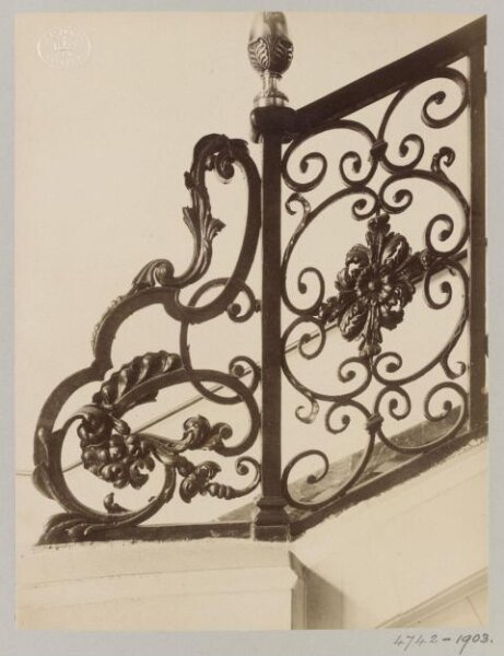 Atget, Jean-Eugène-Auguste, Staircase, 97 rue du Bac, Paris, France