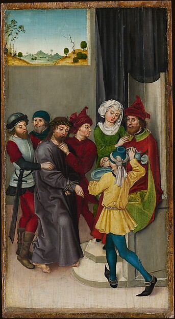 Ludwig Schongauer, Christ before Pilate; The Resurrection