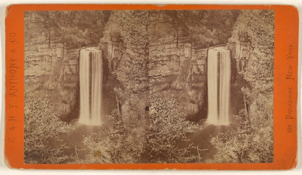 Edward and Henry T. Anthony & Co., Scenery of Ithaca and Vicinity, N.Y. Taughannock Falls - 215 feet high, from North Bank.