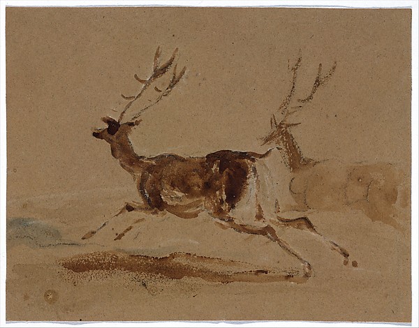 Sir Edwin Henry Landseer, Two stags running