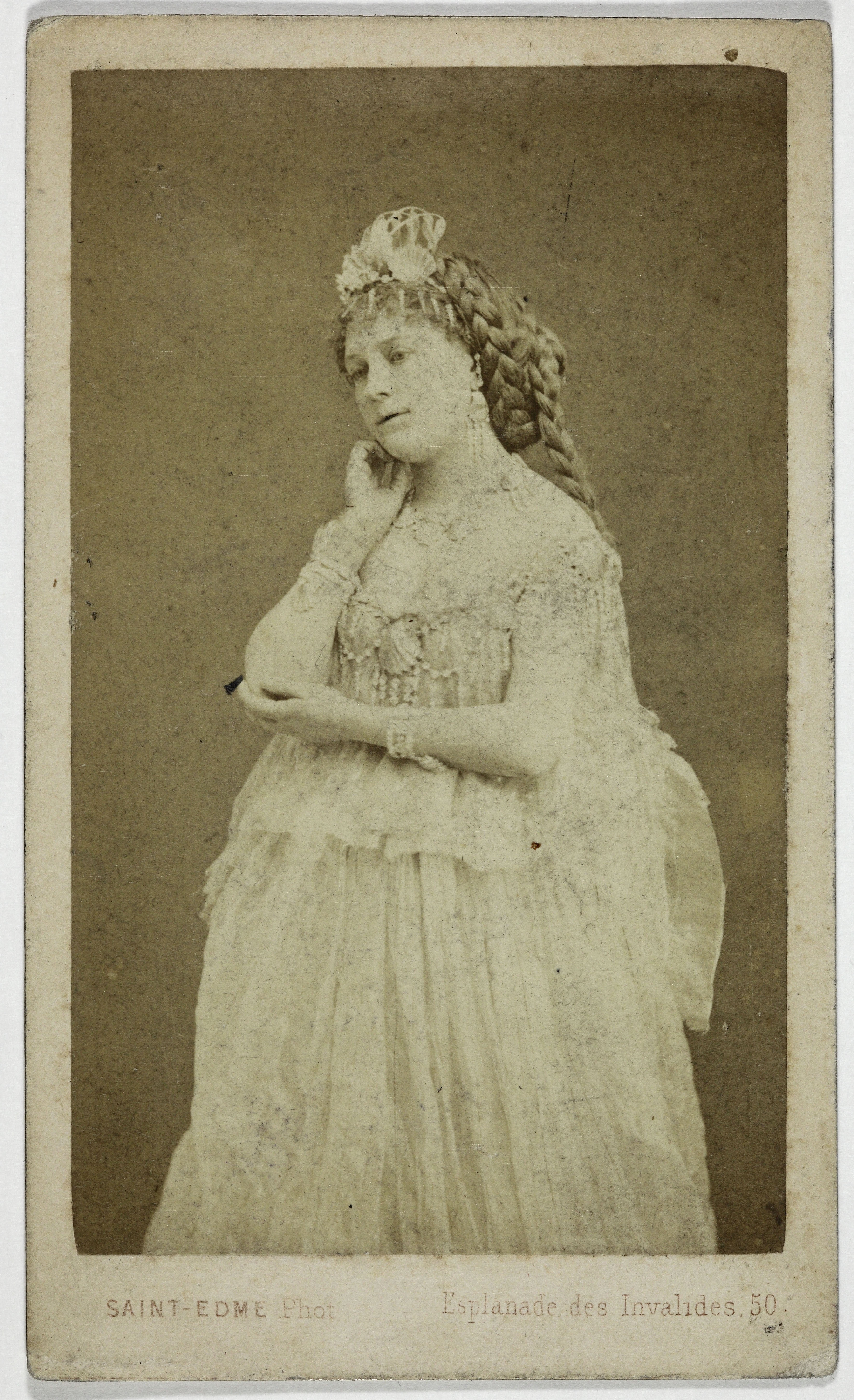 Saint-Edme, Portrait de Mlle Adorcy, (Mme Lepot-Delahaye), (actrice)
