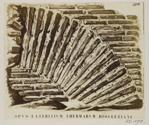 Parker, John Henry, Construction of Brick Arches from the Thermae of Diocletian, A.D. 300.