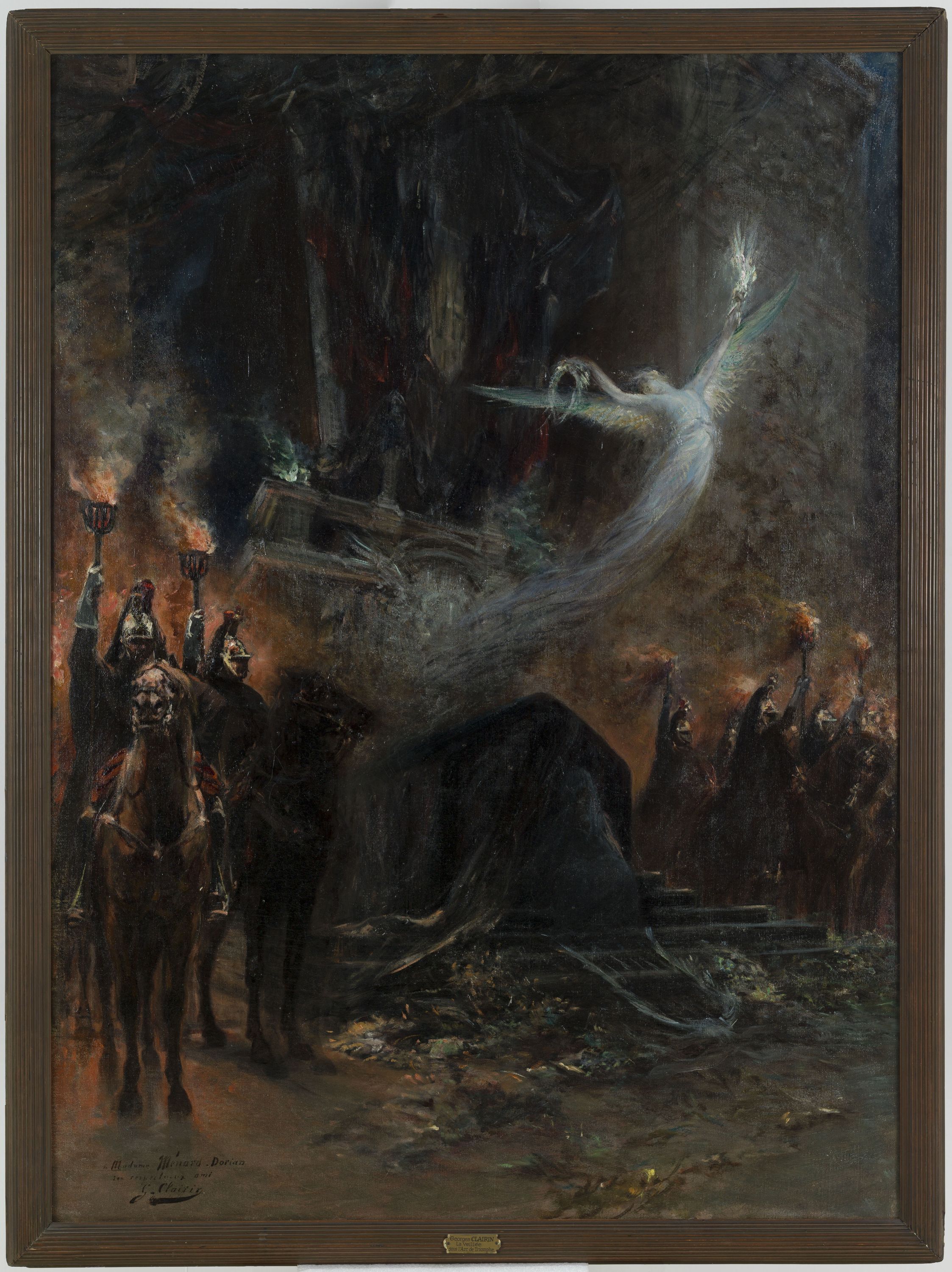 Georges Jules Victor Clairin, Funérailles de Victor Hugo - la veillée sous l'arc de triomphe