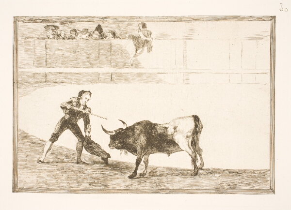 Francisco de Goya, Pedro Romero slår den halte tyr ihjel