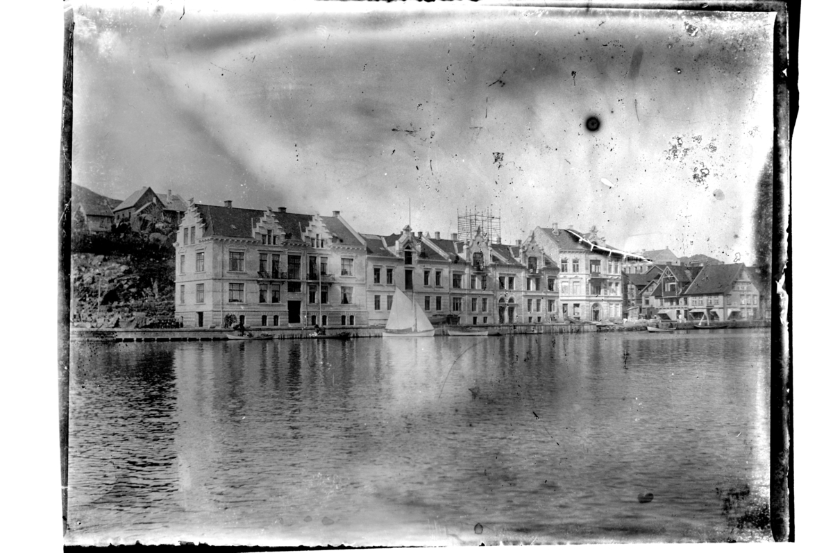Rolf Sr. Sundt, Verven i Farsund før Pengeveien ble anlagt. Fotografert 1903.