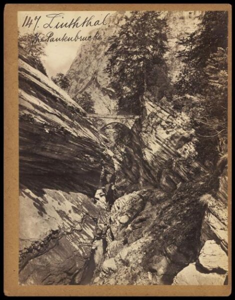Francis Frith, Linththal.  The Pantenbrucke