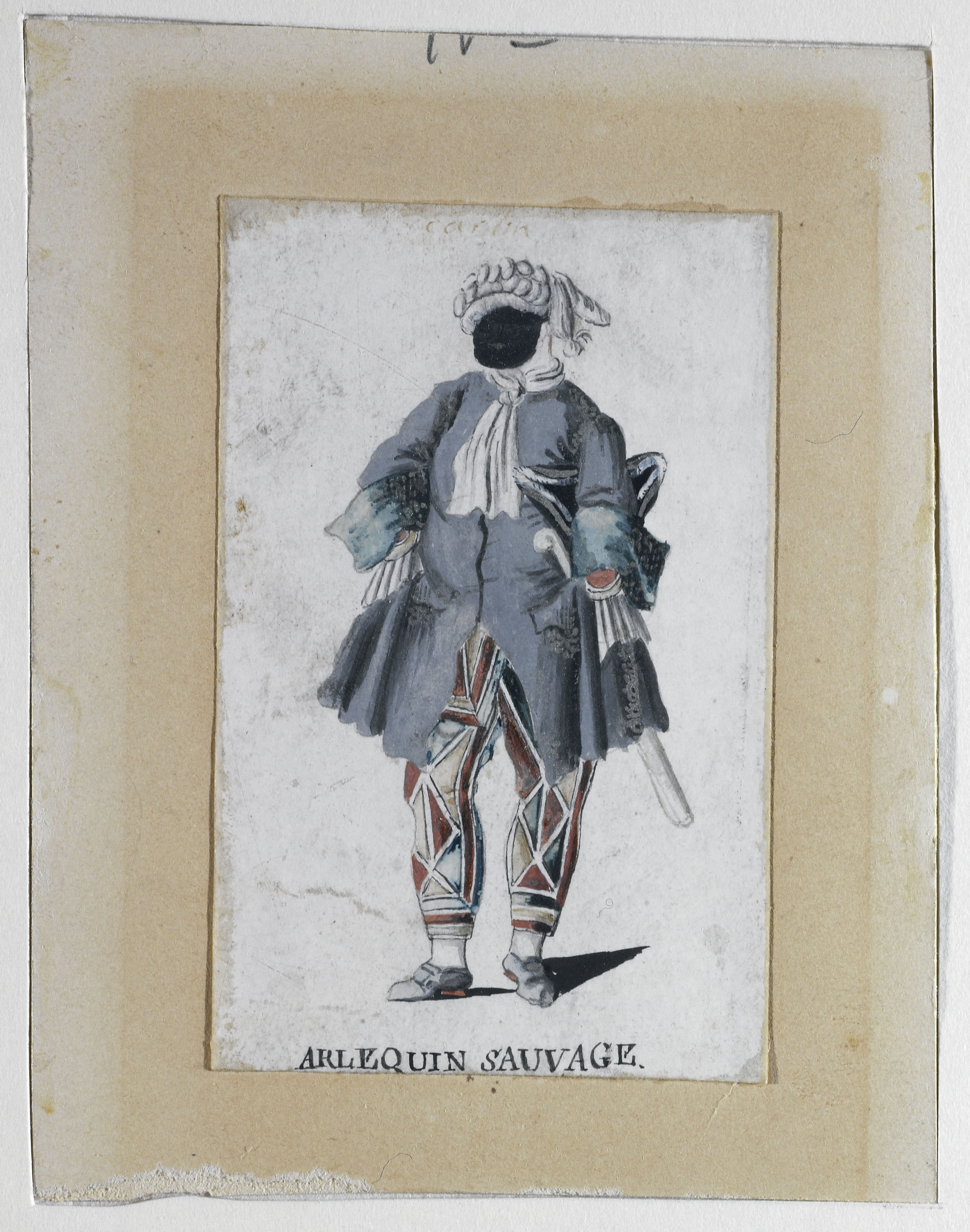 Charles Dominique Joseph Eisen, Portrait de Carlin en Arlequin sauvage