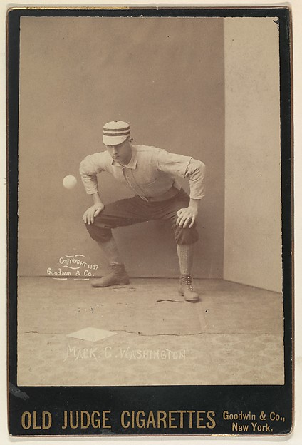 Goodwin & Company, Mack, Catcher, Washington, from the series Old Judge Cigarettes