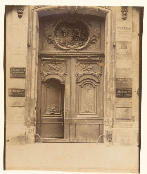 Eugène Atget, Hôtel Bergeret, rue Béranger