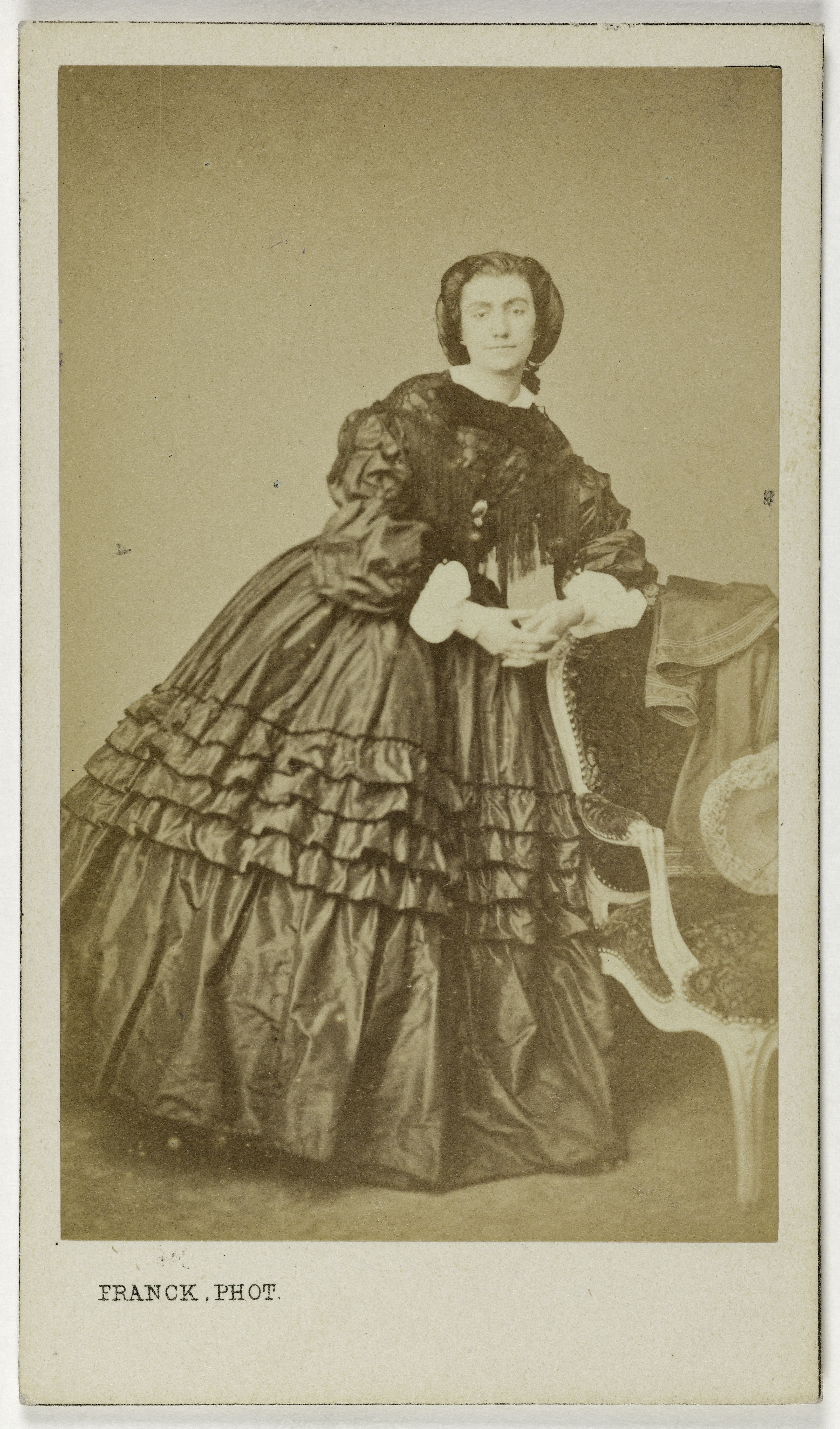 Franck, Portrait de Mlle de la Pommeraye, (chanteuse)