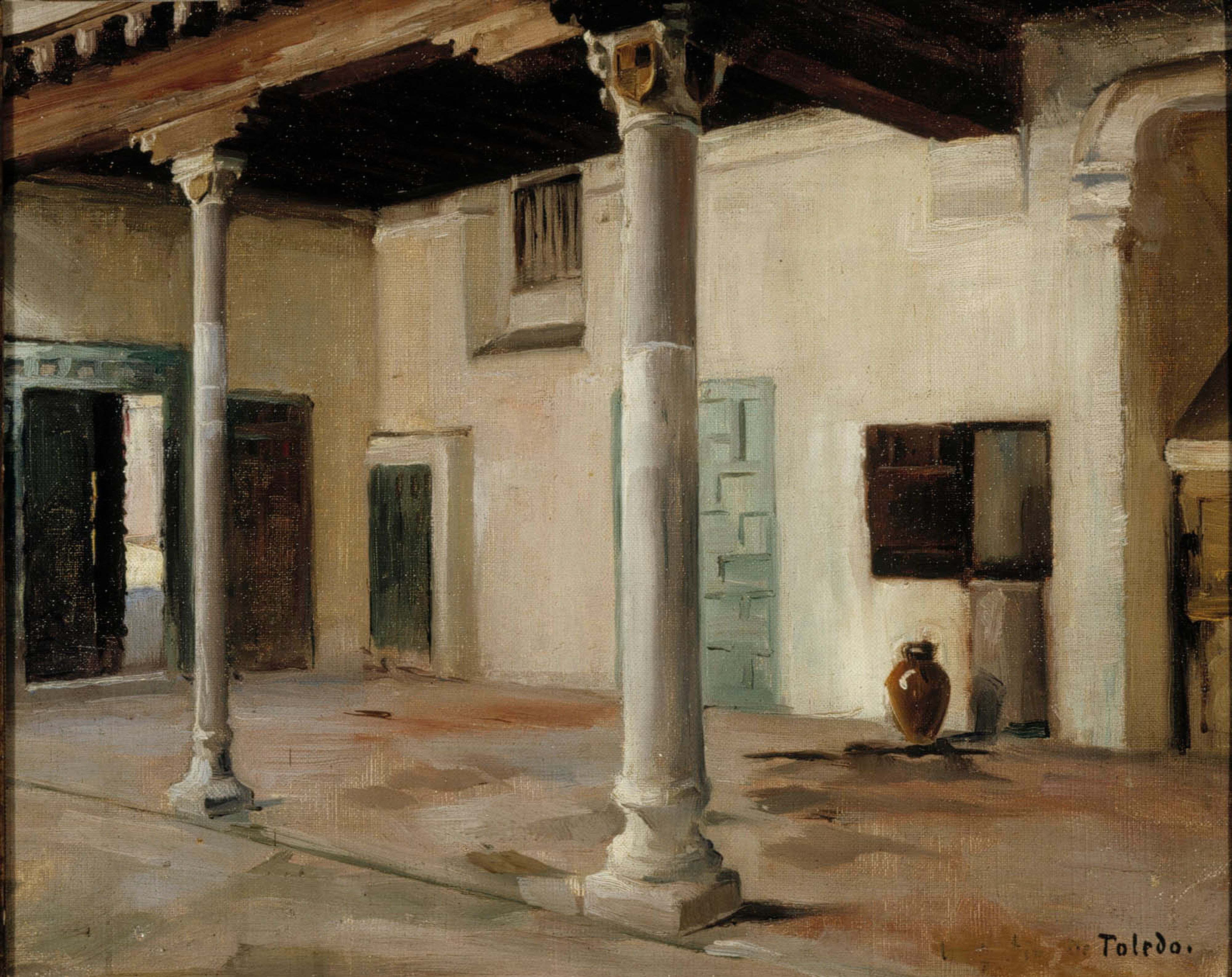 Albert Edelfelt, Courtyard in Toledo
