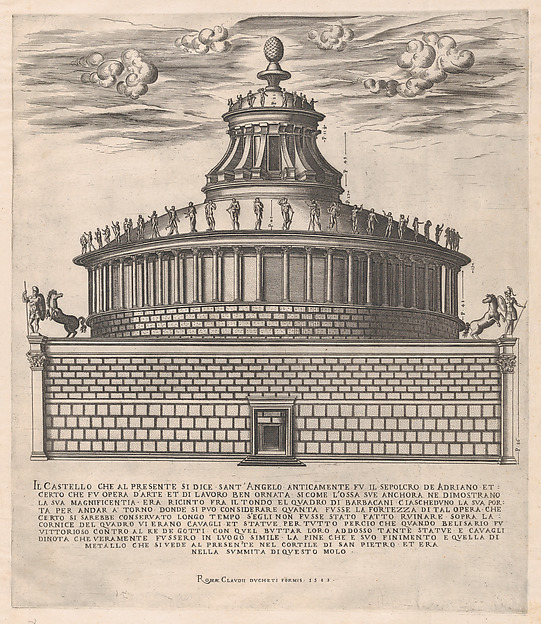 Anonymous, The Sepulchre of Hadrian, from "Speculum Romanae Magnificentiae"