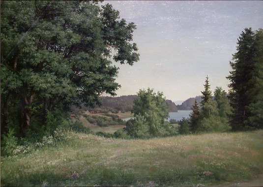 Hedevig Lund, Landscape Study Borrevannet.