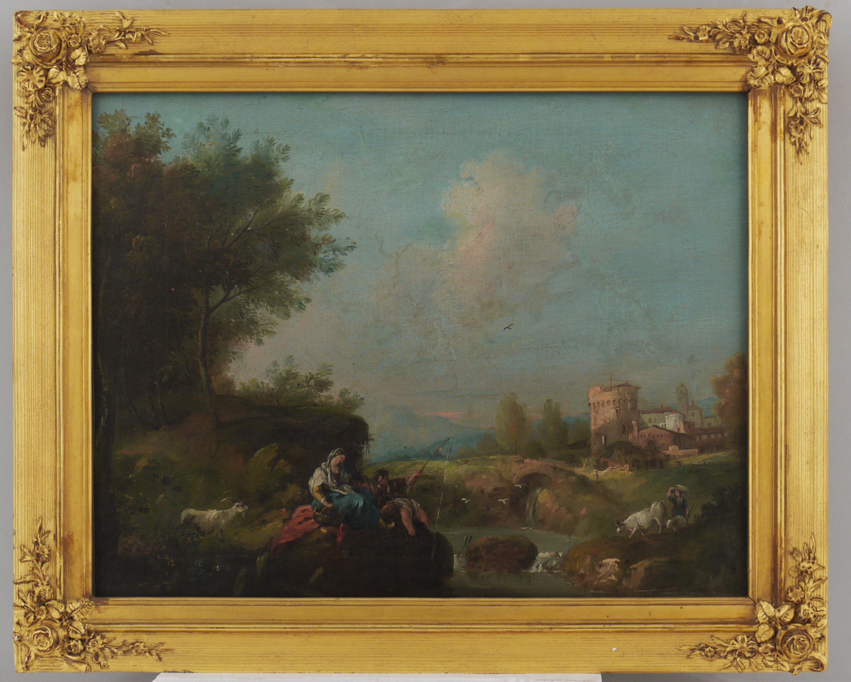 Francesco Zuccarelli, Flusslandschaft mit Hirtenszene, Pendant zu BS_2539