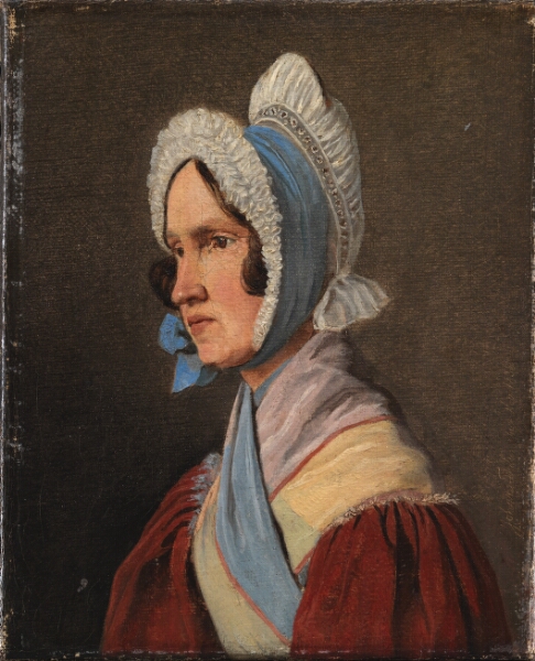 Johan Thomas Lundbye, Oberstinde Cathrine Lundbye, f. Bonnevie, kunstnerens moder