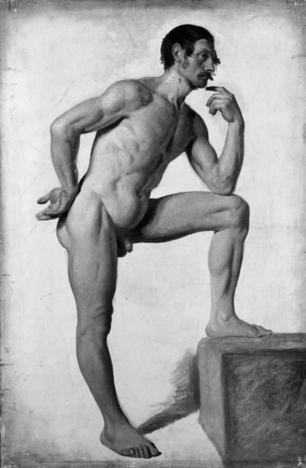 Constantin Hansen, Mandlig model