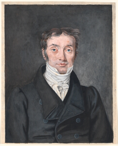 P.C. Skovgaard, Portræt af skolelærer Hans Jensen Visby (1777-1870), fra Aagerup, Ramløse sogn.