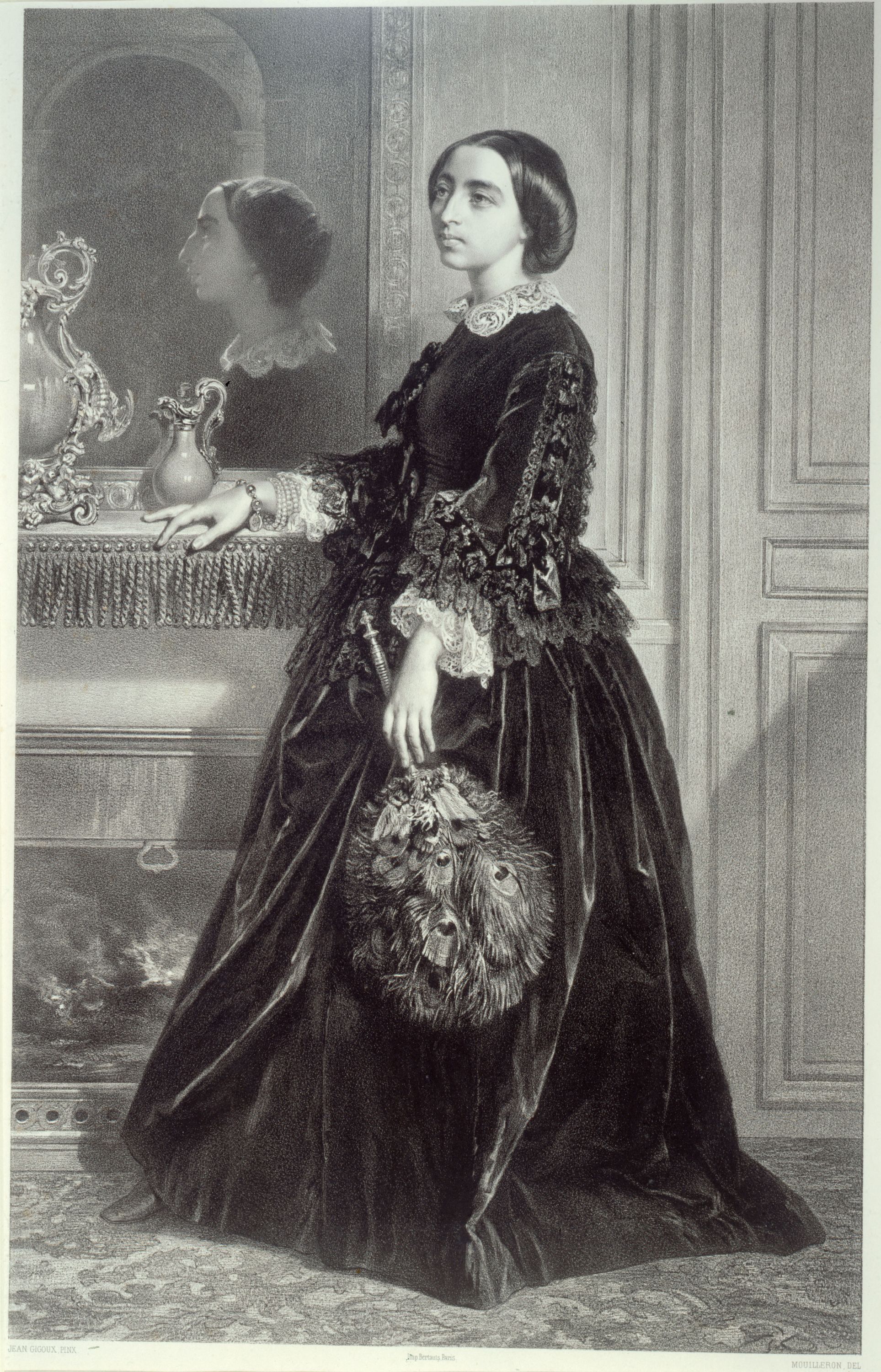 Jean-François Gigoux, Portrait d'Anna Mniszech