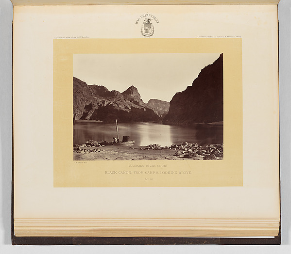 Timothy H. O'Sullivan, Black Cañon, From Camp 8, Looking Above