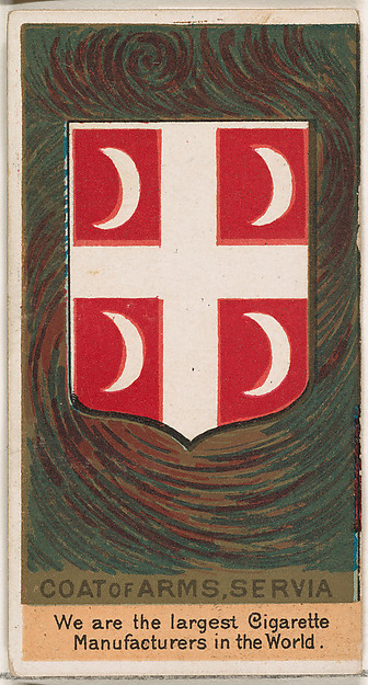 W. Duke, Sons & Co., Milan I, King of Servia, from the Rulers, Flags, and Coats of Arms series (N126-2) issued by W. Duke, Sons & Co.