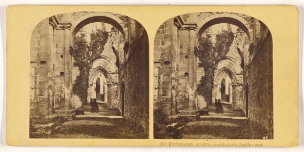 Unknown, Fountains Abbey - south Aisle, looking east