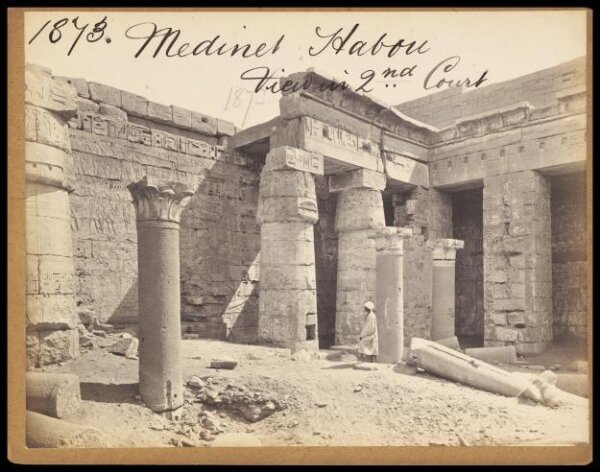 Francis Frith, Medinet Habou.  View in 2nd Court