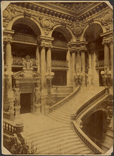 Unknown, Paris, l'Opéra, le Grand Escalier, Charles Garnier architecte