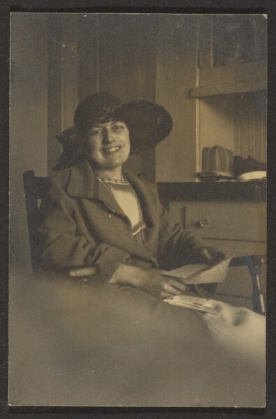 Louis Fleckenstein, [Woman Holding Letter]