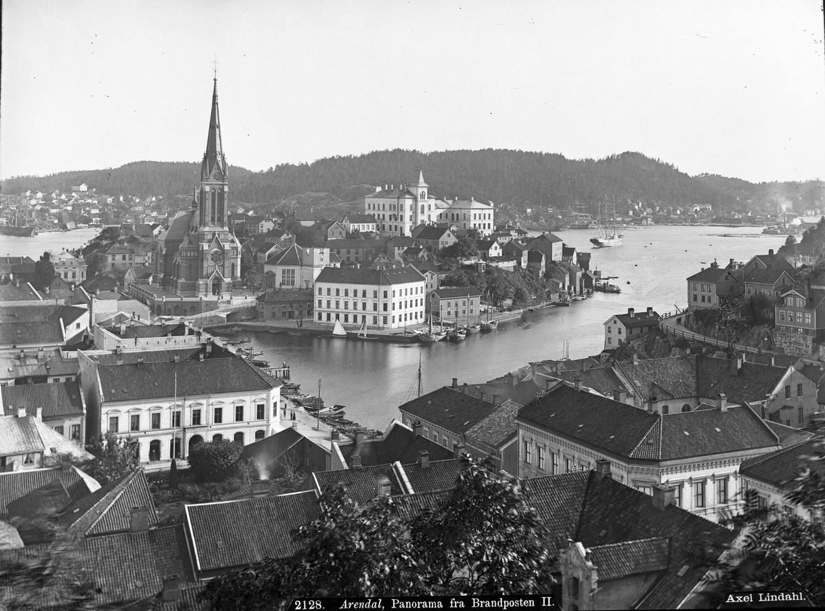 Axel Lindahl, Prot: Arendal Panorama fra Brandposten I-II