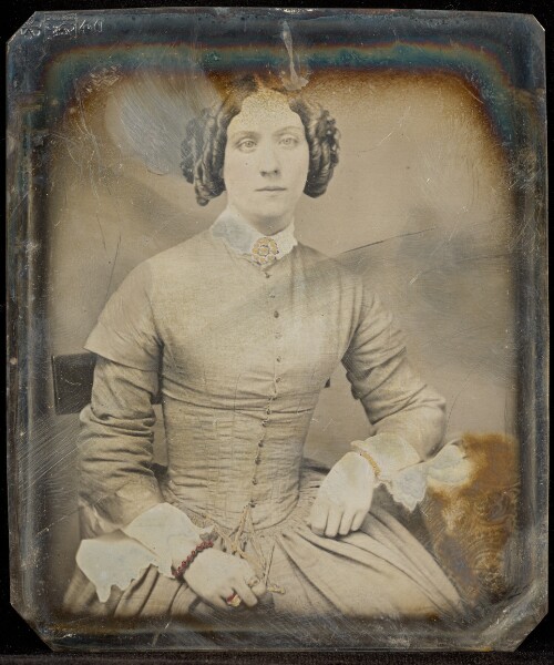 Jacob Byerly, [Portrait of a Seated Woman in Ringlets]