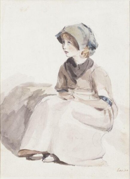 Constable, John (RA), A Suffolk Child: sketch for 'The Valley Farm'
