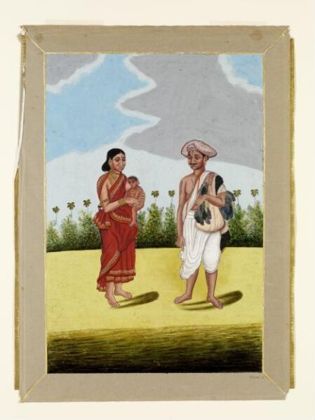 Unknown, A bangle-seller and his wife