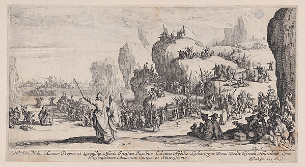 Jacques Callot, Le Passage de la Mer Rouge (The Passage of the Red Sea)