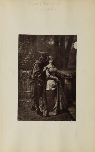 Unknown, [Painting of man and woman in garden]