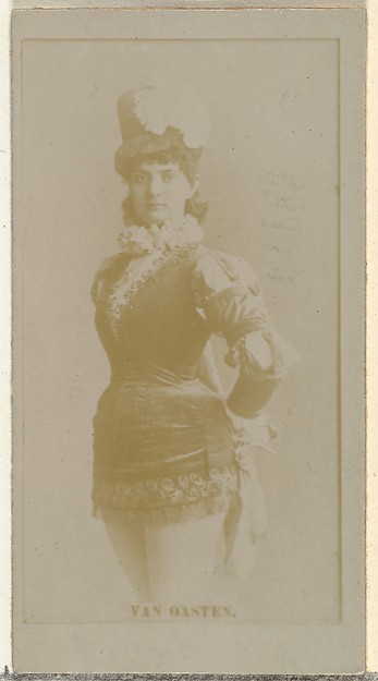 W. Duke, Sons & Co., Miss Van Oasten, from the Actors and Actresses series (N145-8) issued by Duke Sons & Co. to promote Duke Cigarettes