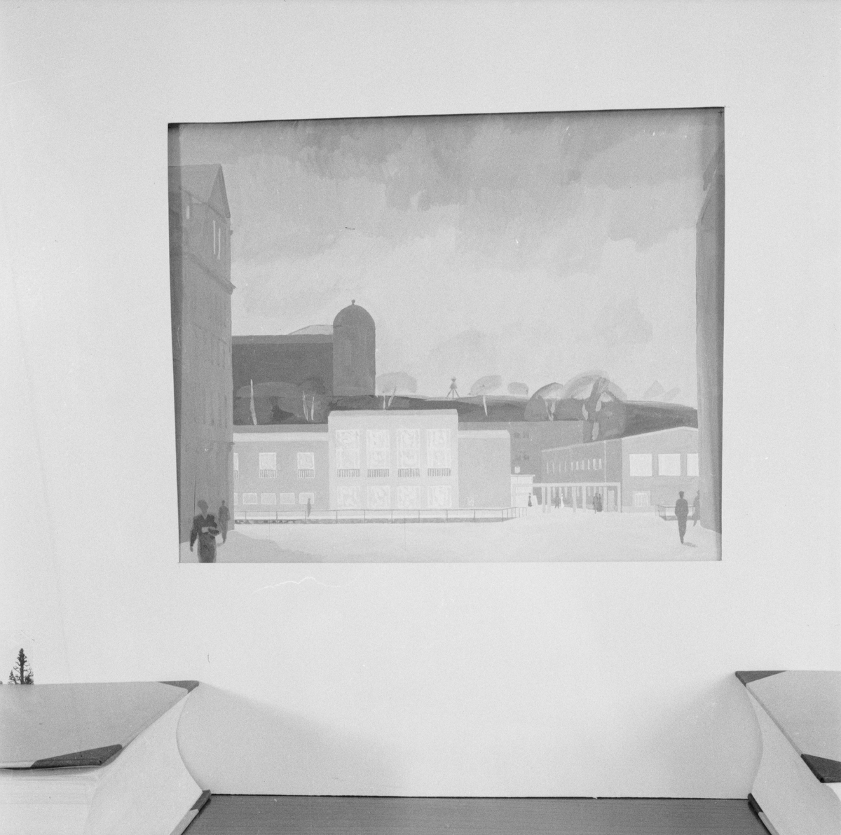 Uppsala-Bild, Arkitekttävling för stadshus, Uppsala 1949