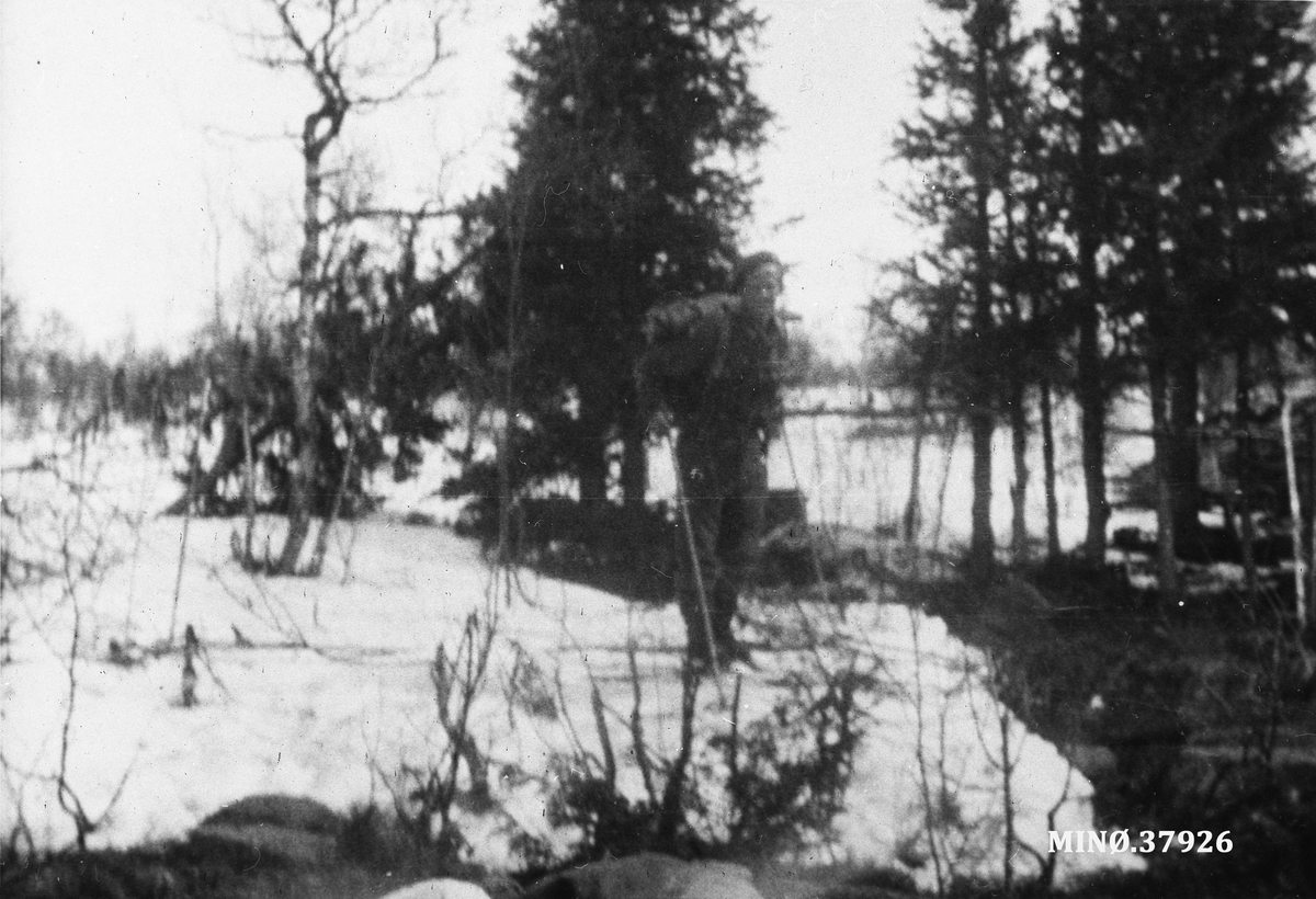 Oddvar Dobloug, Grebesoldat på ski.