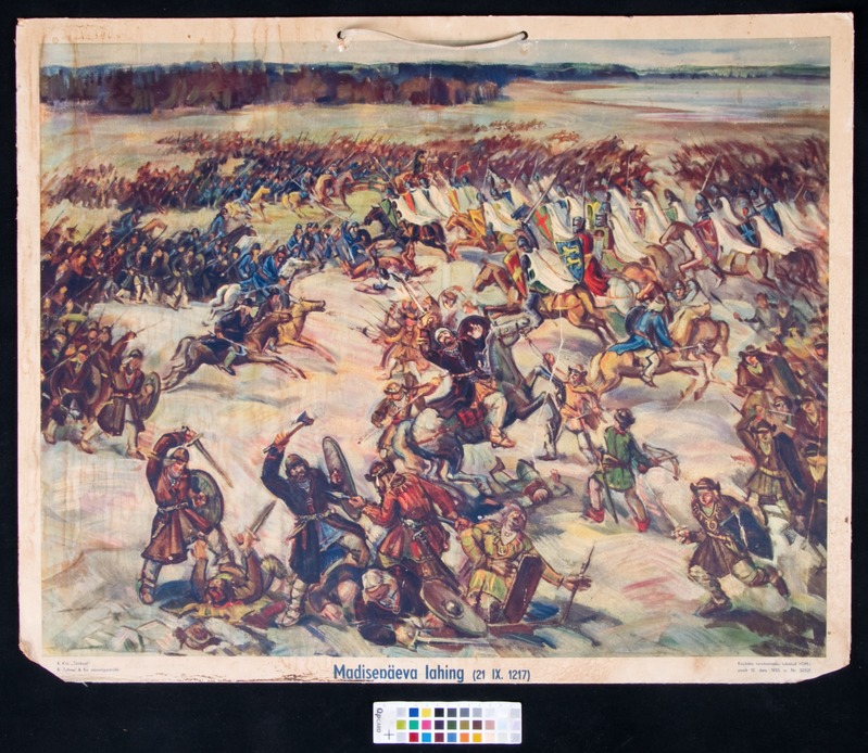 R.Tohver & Ko vasesügavtrükk (trükkija (valmistaja)), Õppevahend: Madisepäeva lahing (21 IX.1217)