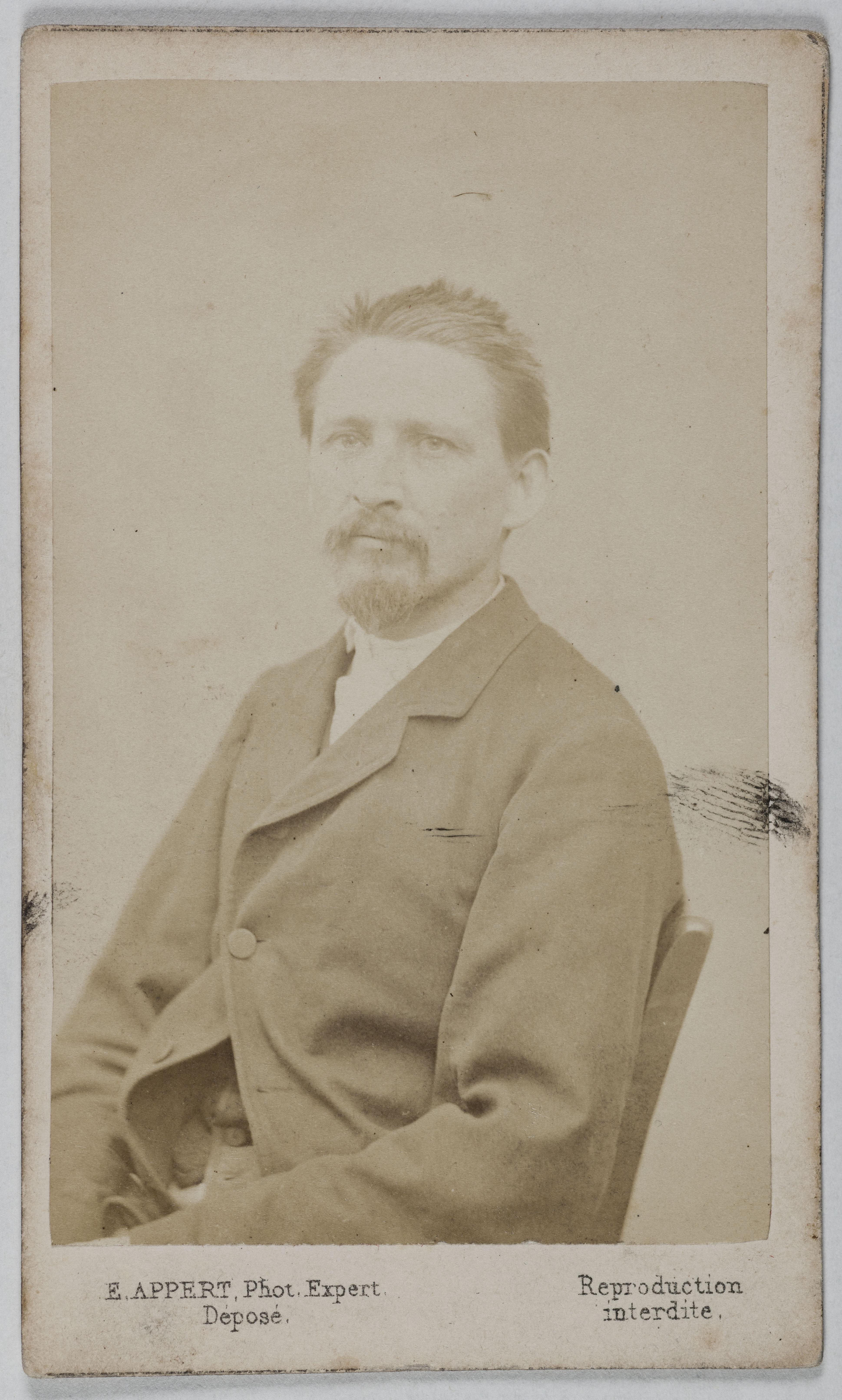 Ernest Charles Appert, Portrait de François (-1871-2), (Directeur de la prison de la Roquette)