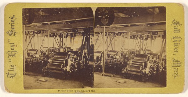 Unknown, Picker Room of the Gromet Mill. Fall River, Mass.