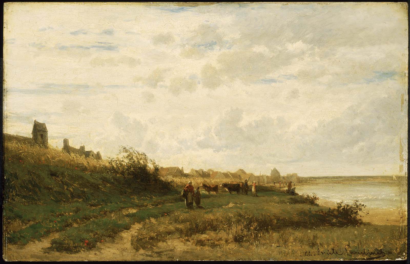 Émile Lambinet, Village on the Sea
