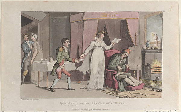 Thomas Rowlandson, Quae Genus in the Service of a Miser