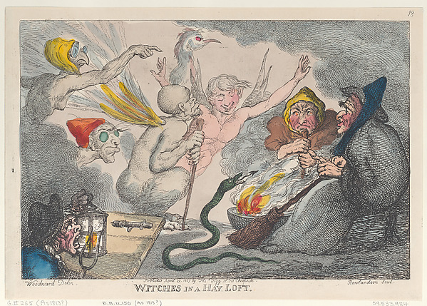 Thomas Rowlandson, Witches in a Hay Loft